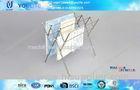 Modern Foldable Metal Clothes Rack / Bathroom Towel Rack Four Layer with Stainless Steel