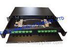 Drawer Type Fiber Optic Distribution Box 1U 12Ports Full Loaded With SC Pigtail