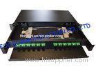 Drawer Type Fiber Optic Distribution Box 1U 12Ports Full Loaded With SC Pigtail