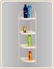 Steel Pipe Bathroom Corner Shelf / Portable Triangle Corner Decorative Shelves Racks