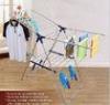 Space Saving Metal Pipe Clothes Rack / Cloth Drying Portable Clothing Rack with Shoe Sock