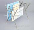 Space-saving Simple Clothing Drying Rack Stand Stainless Steel Compound Shelf