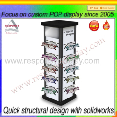 Custom sunglasses eyewear display showcase & flooring display stand