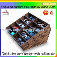 High up end sunglasses eyewear display showcase & flooring display rack