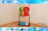 House Furniture Retractable Metal Clothes Rack on Wheels Sturdy and Space Saving