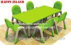 Kindergarten PP Plastic Rectangular Table For Nursery School Children