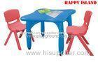 Day Care Centre Kindergarten Classroom Furniture Square Table With Plastic Material