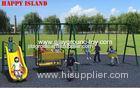 3.0mm Thickness Galvanized Steel Children Swing Sets For Park RKQ-156D
