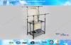 Telescopic Double Pole Heavy Duty Clothing Rack / Folding Laundry Dryer with Sock Rack