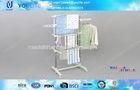 Three Layer Mobile Indoor Outdoor Clothes Drying Rack for Hanging Clothes and Towel