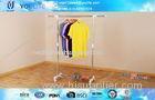 Rolling Single Pole Clothes Rack for Shoes and Shirts / Scalable Clothing Drying Hanger