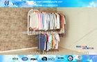 Metal Double Layer Portable Clothes Hanger Rack Extendable Single Rod Indoor Use