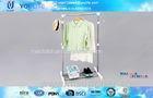 Mobile Portable Commercial Clothing Display Rack and Stand with Pothook and Shoe Holder