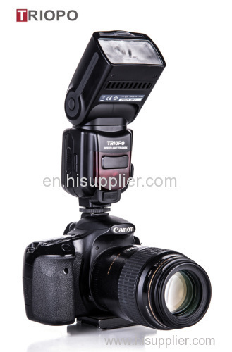TRIOPO dslr camera speedlite studio flash light manufacture TTL flashgun with slave flash for Nikon and Canon