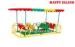 Wooden Swing Sets Swing Playground Equipment With Awning Park Recreational Facilities