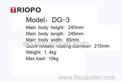 TRIOPO gimbal head tilt head bird watching head with 1/4