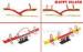 Galvanized Steel Customized Seesaw Playground Equipment For Outdoor
