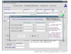 Formaldehyde tester for textile