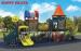 Orange Brown Green Outdoor Playground Equipments For Kids Imported LLDPE