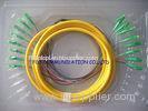 High Stability Bundle Fan Out Pigtail Optical Fiber LC / APC 8Core SM For LAN