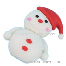 Christmas Snowman usb key in PVC