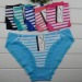 2015 New laced brief stripe print bikini stretch cotton women underwear lady boyshort lady panties lingerie intimate