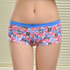 2015 New print sport women underwear soft lady boxer short stretch cotton lady boyshort lady panties lingerie intimate