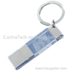 PMMA usb flash drive with keychain