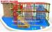 Galvanized Steel Home Park Adventure Playground Ropes / Solid Wood