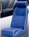 Universal Blue PVC Racing Seats With Deep Thing Bolsters / Bucket Car Seat