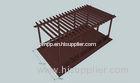 Enviromental Friendly Longevity Wood Plastic Composite Pergola / Playground Pergola