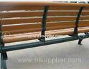 Green Aluminium Frame WPC Bench For Playground / Street / Public Place