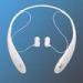 White Sports Neckband Bluetooth Headphones / CE over the head headphone