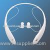 White Sports Neckband Bluetooth Headphones / CE over the head headphone