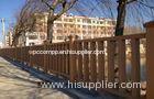 Coffee Outdoor WPC Fence Panels For Boardwalk & Safety With Smooth Surface