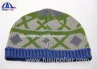 Embroidered Hockey Knitted Beanie Hats / Adult fold up beanies for men