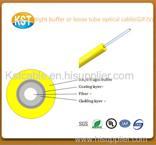 Indoor fiber cable/Tight buffer or loose tube Fiber optical Cable with high quality and competetive price hot salesGJFJV