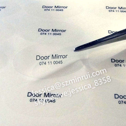 Direct Manufacturer Custom Clear Plastic Label Stickers Printing Waterproof Cosmetic Bottle Transparent Label