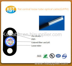 indoor/outdoor optic cable/Flat central loose tube Optical cable (GJFPV)special flexible optic cable communication cable