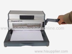 Heavy duty manual punching and electric spiral binding machine