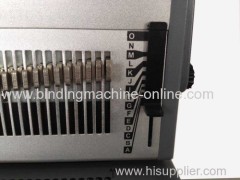 Heavy duty manual punching and electric spiral binding machine