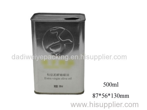 0.5L Extra Virgin Olive Oil Metal Oil Can