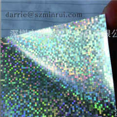 Real manufacture of Eggshell sticker papers in China hotsale Hologram Patterns Ultra Destructible Label paper .