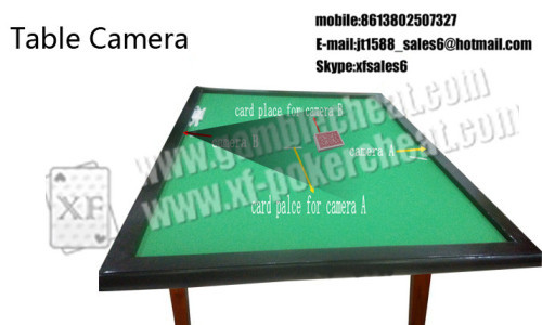 2015 XF Newest double table cameras at the edge of the table for poker cheat|marked table|gamble cheat|cards cheat