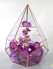 Wholesale geometric glass Terrarium air Plant glass vase for Home Decoration