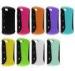 Shockproof 2 In 1 Hybrid Silicon Blackberry Mobilel Phone Cases Red / Green