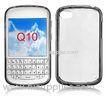 Transparent TPU Bumper Cell Phone Blackberry Q10 Cases Back Hard Cover