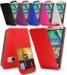 Purple Flip Wallet Leather Cell Phone Case with Card Slot For HTC One Mini 2