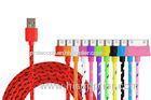 Red High Speed Micro USB Charging Cables For Iphone 4 4s