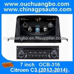 Ouchuangbo Citroen C3 2013-2014 S100 autoradio DVD stereo navi multimedia